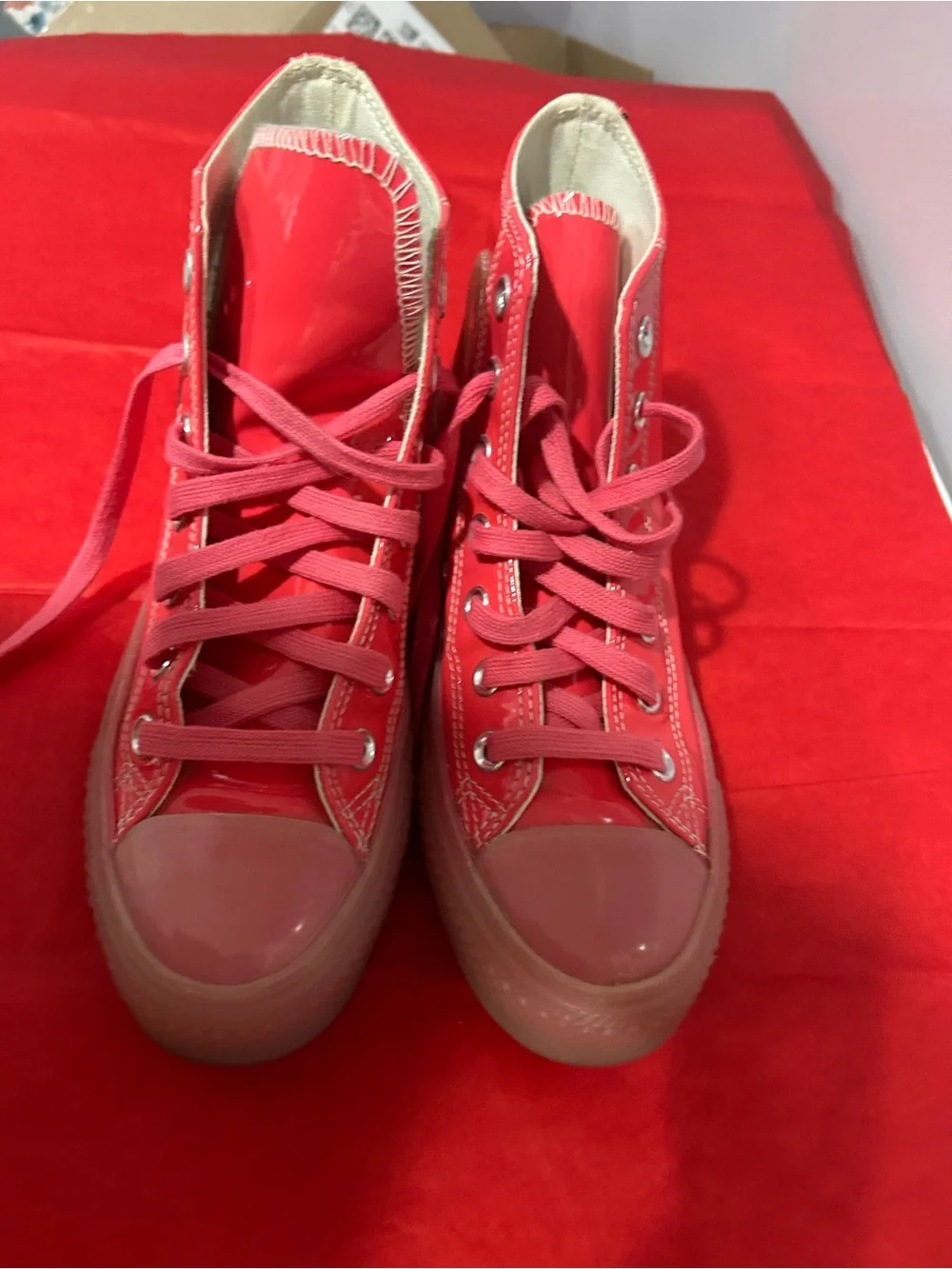 Converse Kids Red High-Top Sneakers